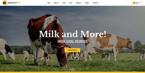 Dairy farm website