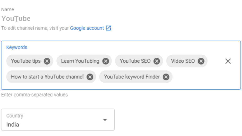 Use Keyword in Channel name
