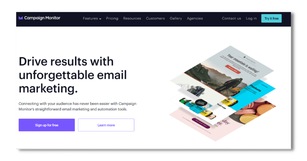 campaign monitor email marketing tool