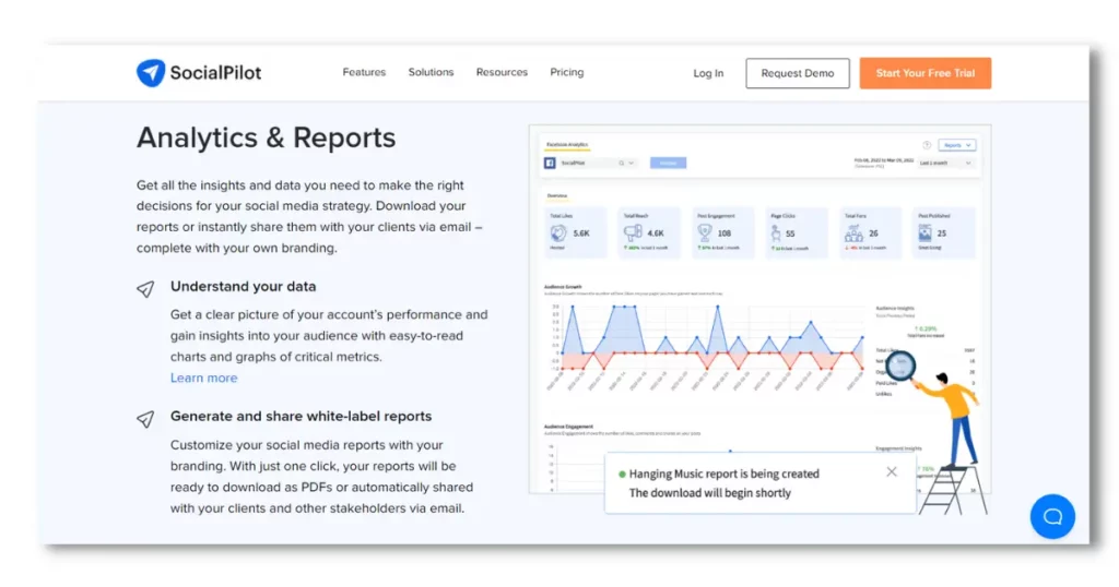 SocialPilot Facebook Analytics Tools