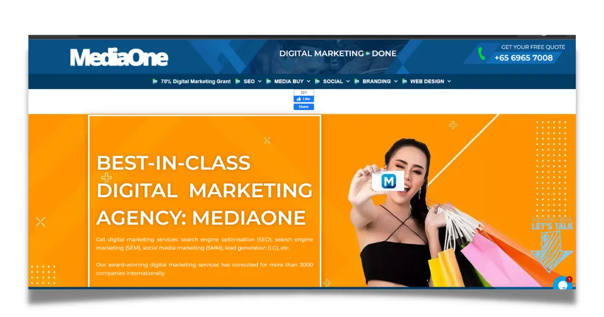 MediaOne digital marketing gency in Singapore