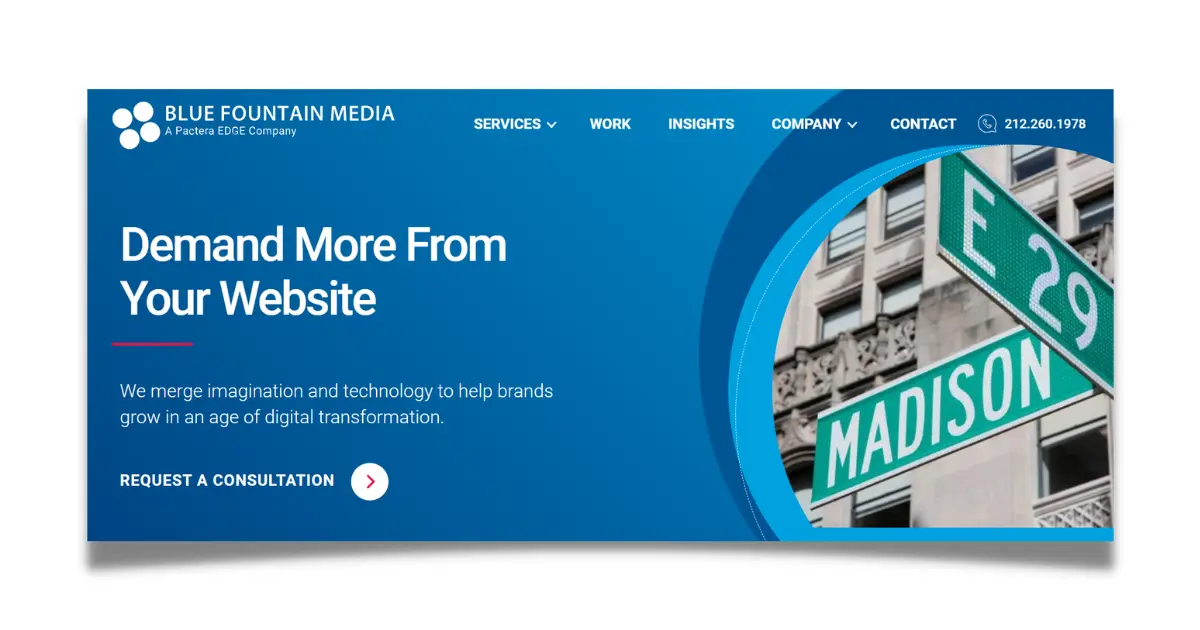 Blue Fountain Media digital marketing angency in New York 