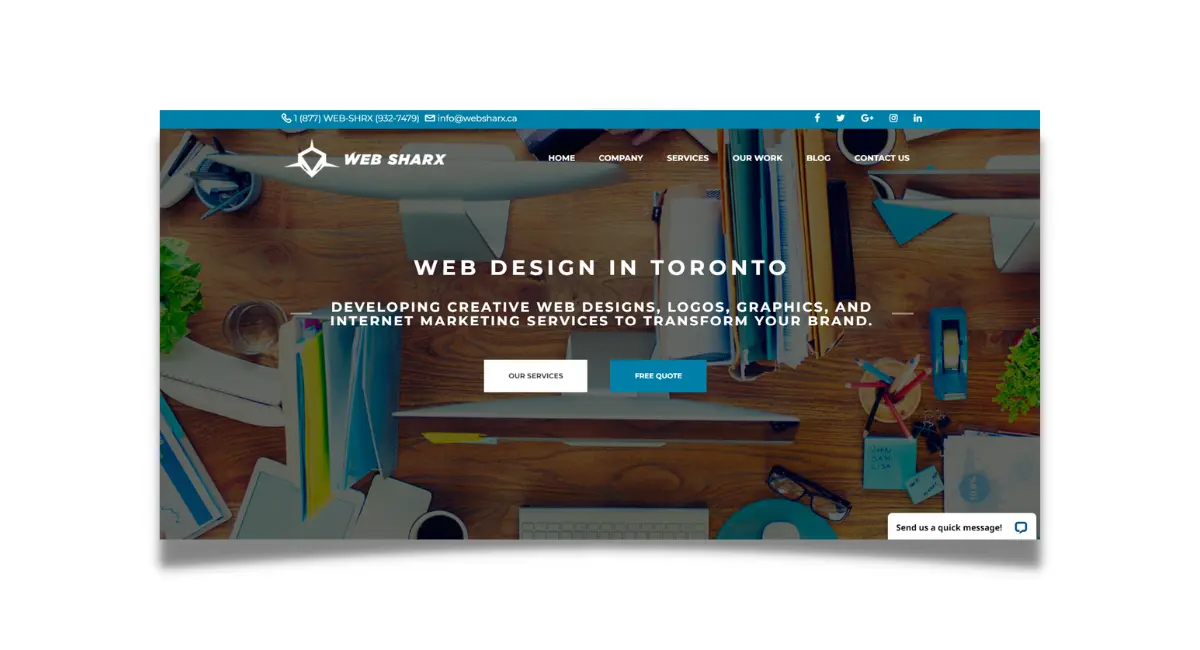 Web Sharx Web development company in Toronto.