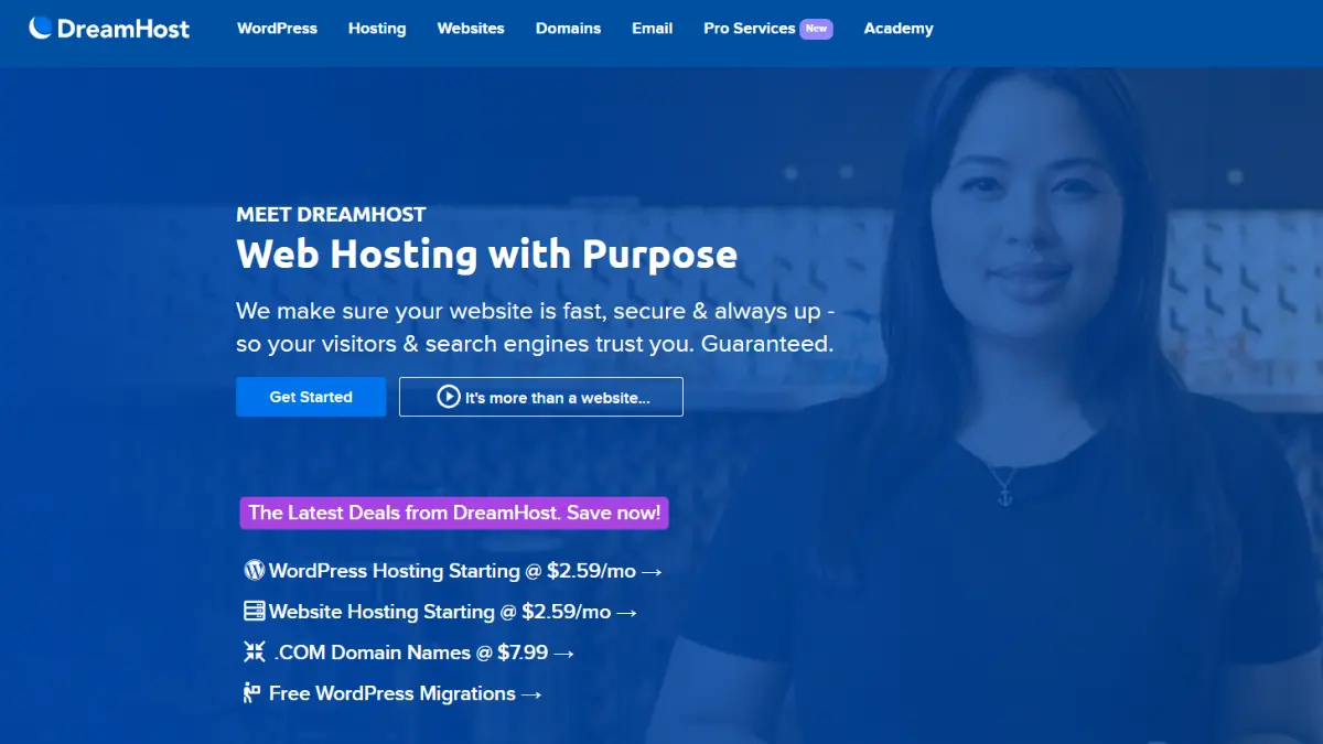 DreamHost WordPress Hosting Service