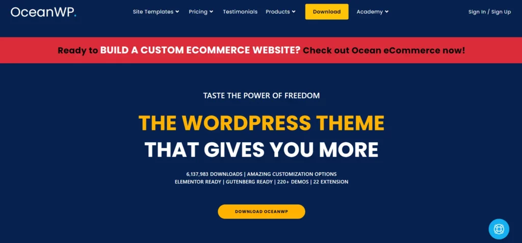WordPress Blog Themes - oceanwp