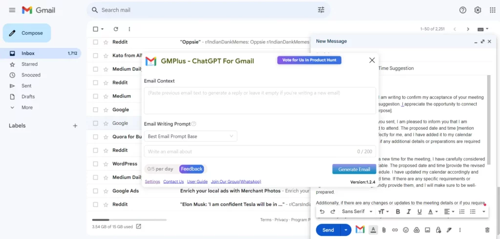 Chatgpt Chrome Extensions ChatGPT For Gmail