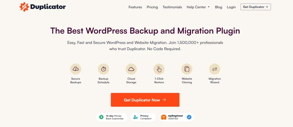 Best WordPress Backup Plugins Duplicator