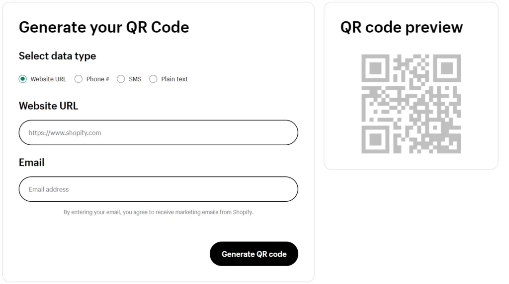 QR Code Generators Software Shopify