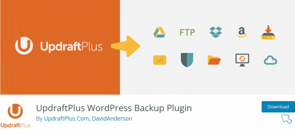 Best WordPress Backup Plugins UpdraftPlus
