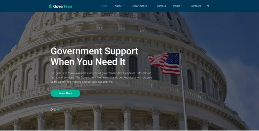 Government WordPress Themes - Goverfree