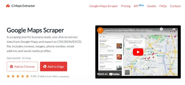 Google Maps Scraper Chrome Extensions - gmapsextrator
