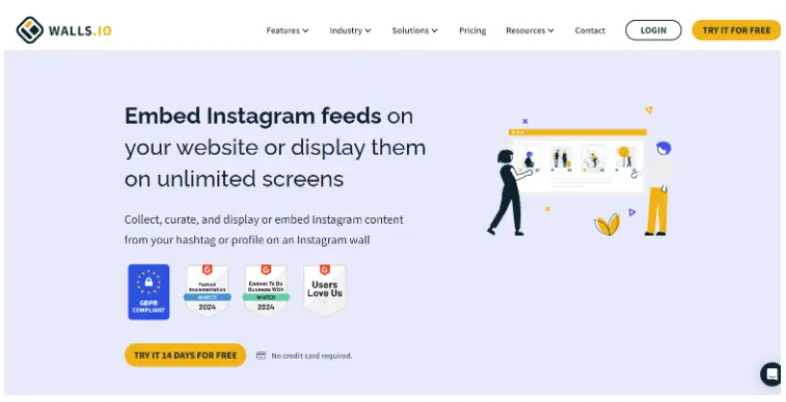 Social Media Wall Tools for Instagram - walls.io