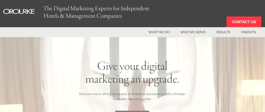 digital marketing agencies for hotel industry - o'rourke